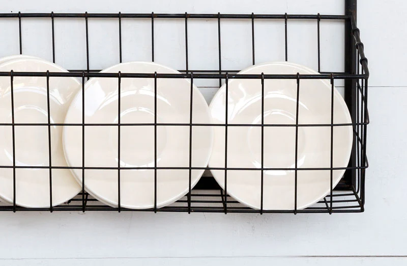 Bistro Dish Rack with Chalkboard