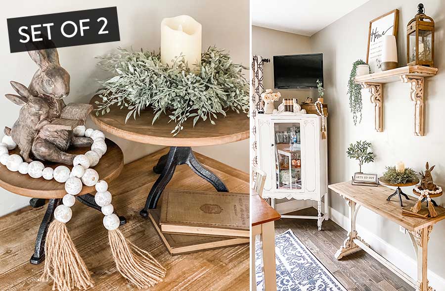 LARGE Adjustable Pedestal Risers, Set of 2