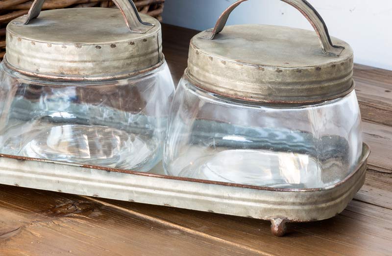 Glass Storage Jars  Set of 3
