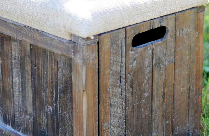 Collapsible Wooden Storage Stool