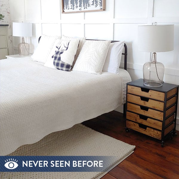 Utilitarian Rolling Organizational Side Table