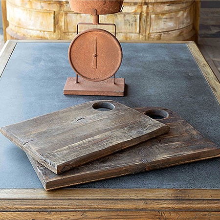 Wooden Artist's Palette Serving Boards, Set of 2