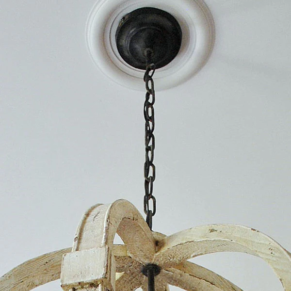 Wooden Globe Chandelier