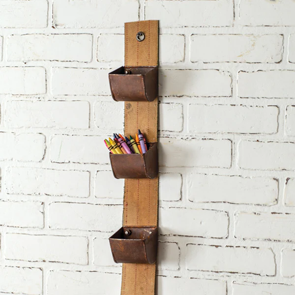 Rustic Hanging Utility Wall Organizer