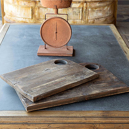 Wooden Artist's Palette Serving Boards, Set of 2