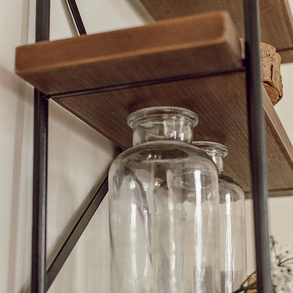 Three Tier Crossback Floating Shelf