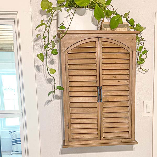 Natural Wooden Hanging Medicine Cabinet