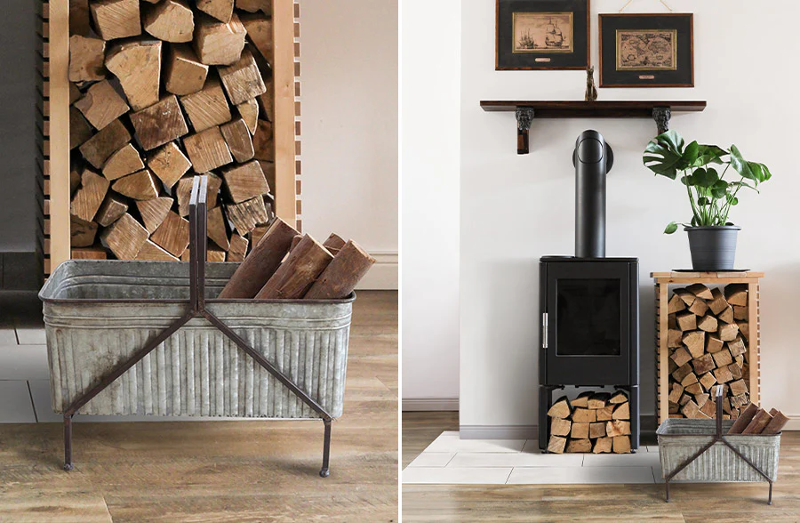 HUGE Galvanized Rustic Storage Bin