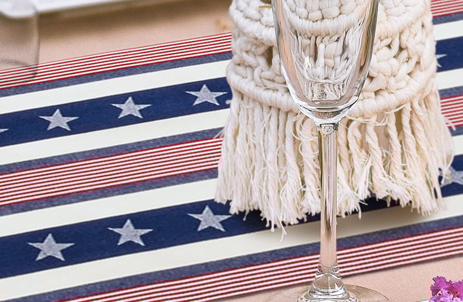 American Flag Table Runner