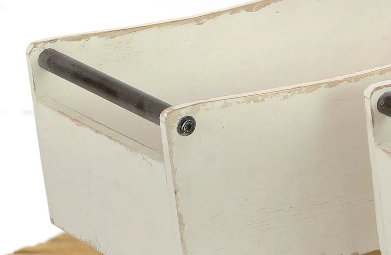 2 Piece Distressed Wood Crates