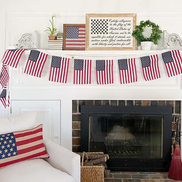 Wooden Framed Pledge of Allegiance Wall Art