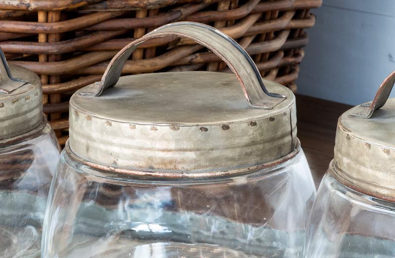 Glass Storage Jars  Set of 3