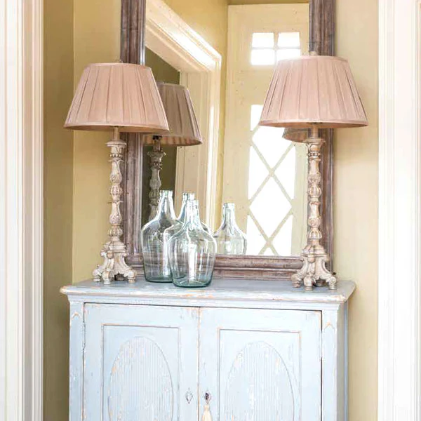 French Candlestick Lamps  Set of 2