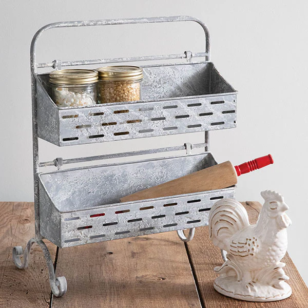 Two-Tier Olive Bucket Organizer