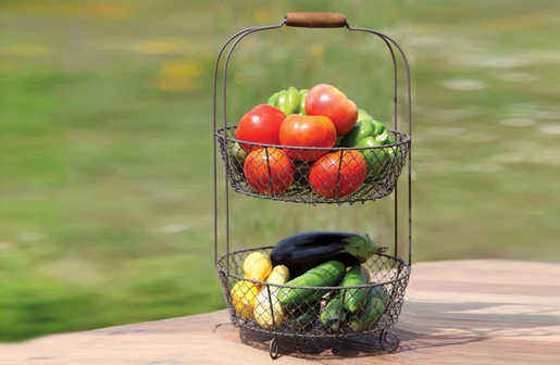 *Large* Two Tier Wire Basket