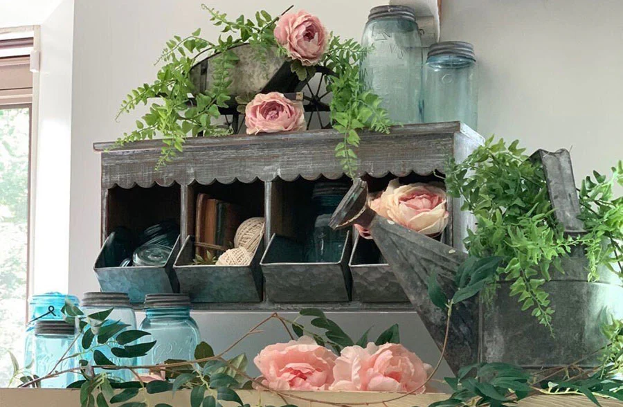 Wooden Wall Cubby with Pull-out Trays