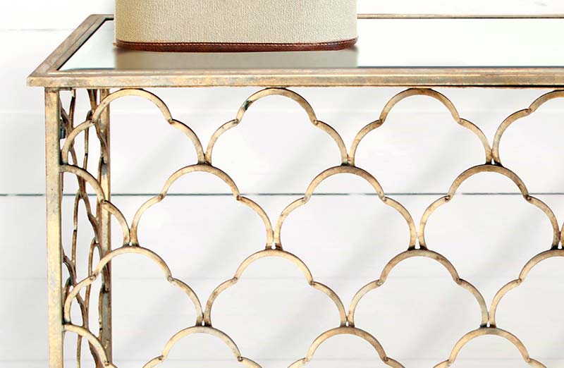 Scalloped Console Table