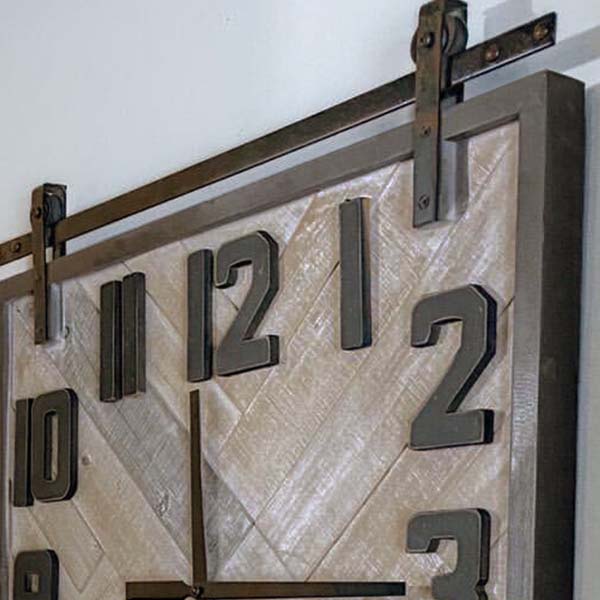 Oversized Reclaimed Wooden Planked Wall Clock