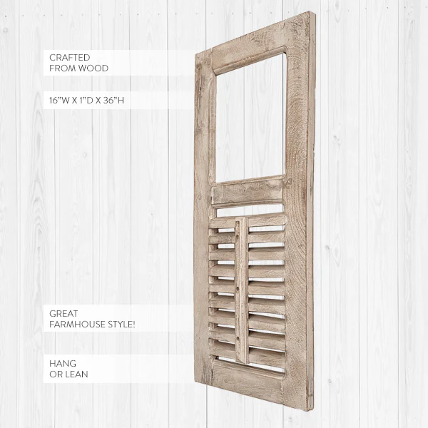 FOUND Vintage Inspired Wood Shutter
