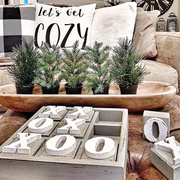 Wooden Tic-Tac-Toe Board