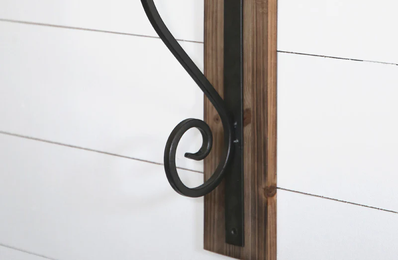 Distressed Wooden Plank Wall Sconce