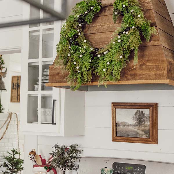 LARGE 24 Inch Juniper Berries and Bells Wreath