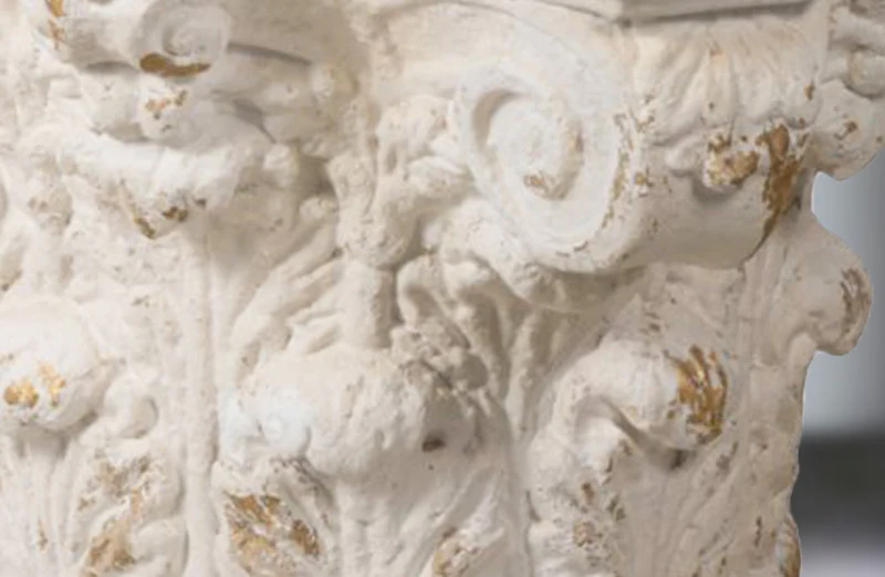 Carved Column Side Table