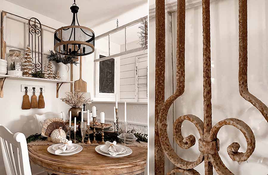 FOUND 1800s French Architectural Cast Iron Panel