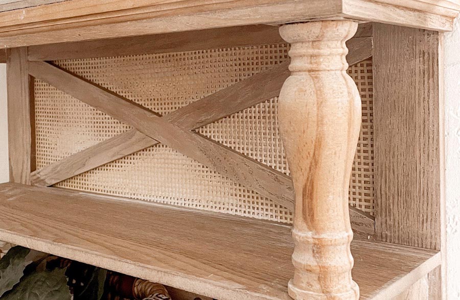 Spindle Wall Shelf with Hooks