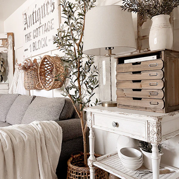 Rustic Wooden Filing Organizer