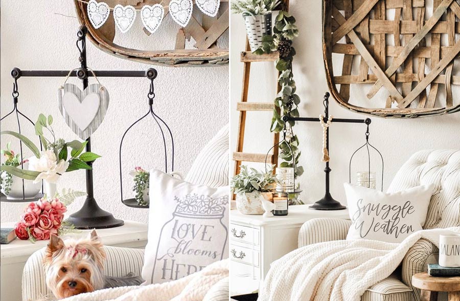 Oversized Distressed Finish Scale