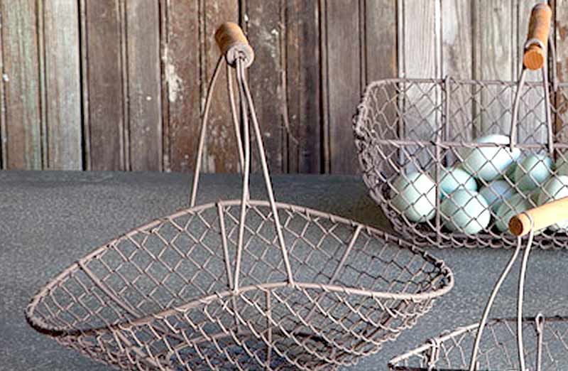 Rustic Wire Egg Basket