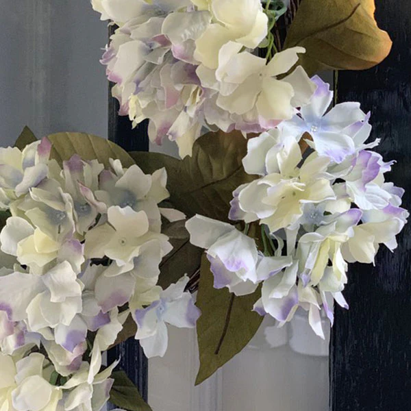 Premium Lush Faux Hydrangea Wreath