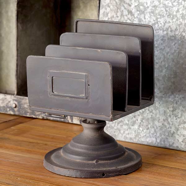 Distressed Business Card Stand