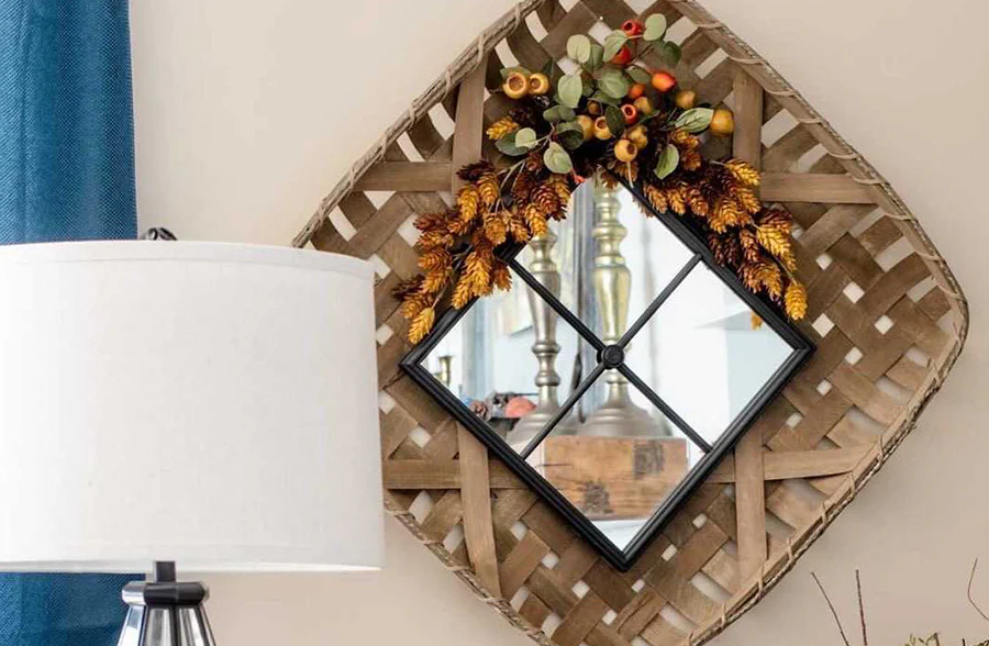 Industrial Window Pane Wall Mirror