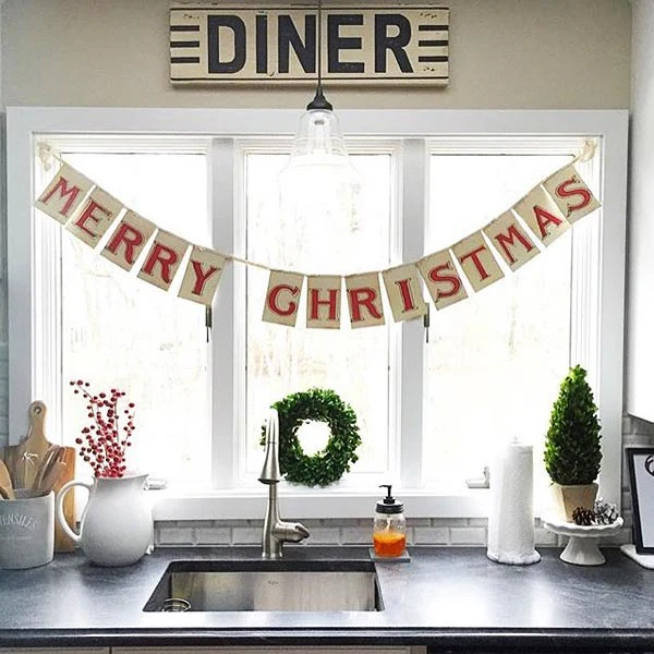 Long Merry Christmas Card Garland