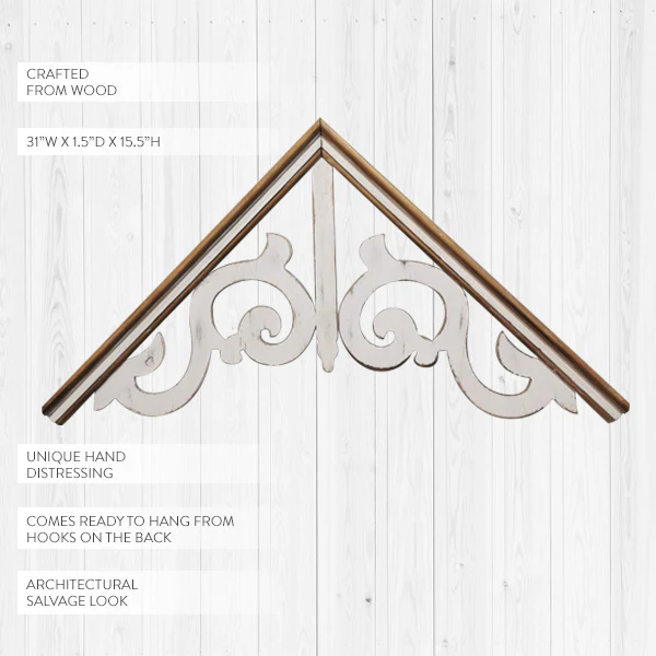 Carved Wooden Wall Gable