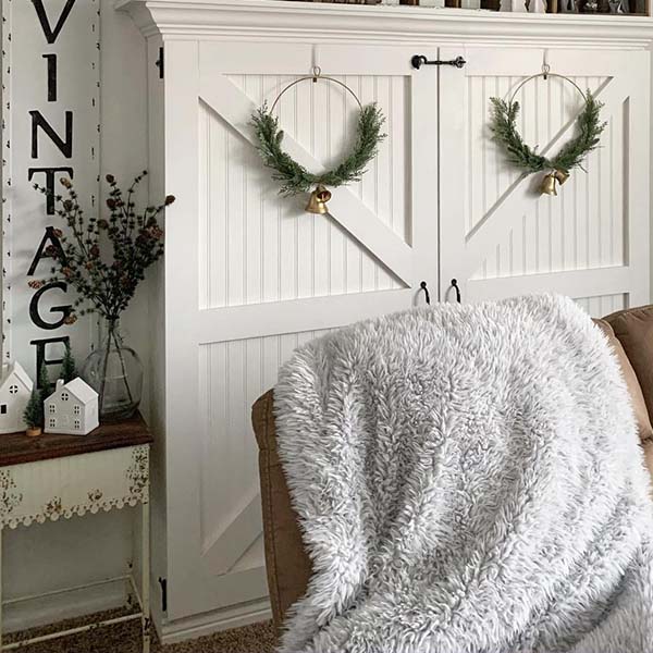 Distressed Scalloped Edge Side Tables, Set of 2