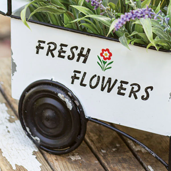 Fresh Flowers Planter Cart