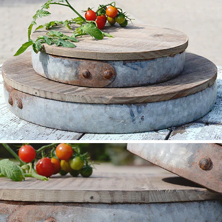 Re-purposed Barrel Inspired Risers