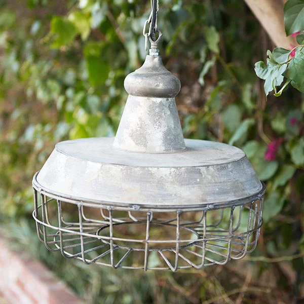 Industrial Caged Pendant Lamp