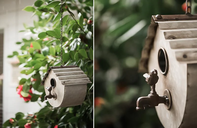 Galvanized Water Spigot Bird House