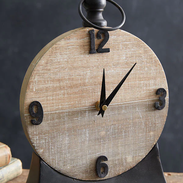 Modern Farmhouse Tabletop Clock