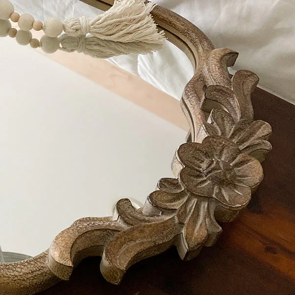 Ornate Gold Vanity Mirror and Tray, 2-in-1 Steal DES Exclusive