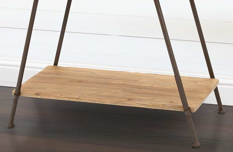 Wood Storage Accent Table