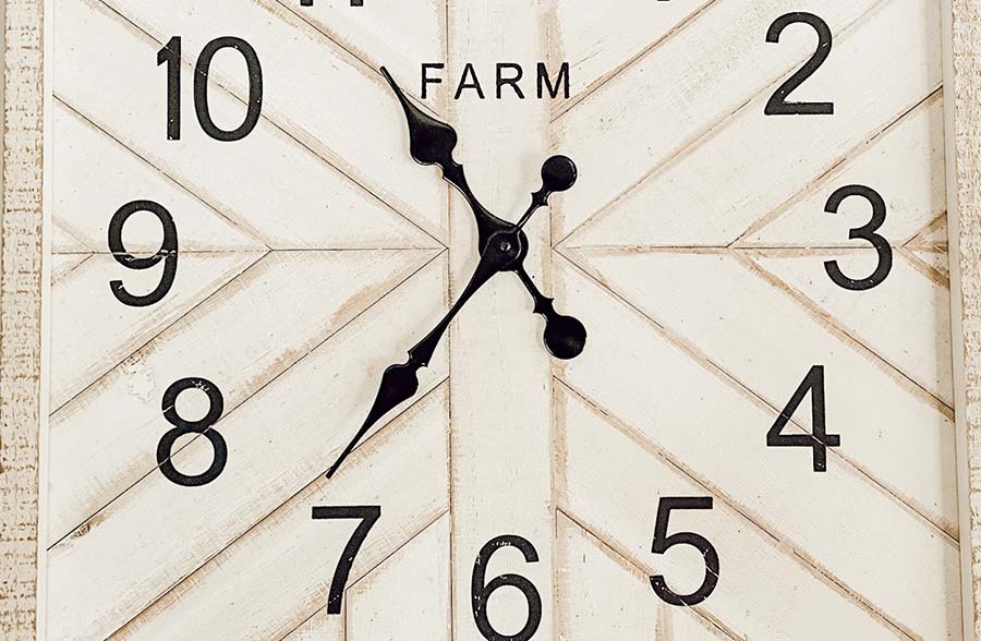 Geometric Wooden Plank Wall Clock
