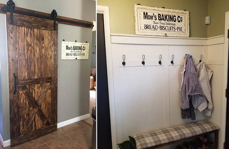 Wooden Wall Sign Mom's Baking Co