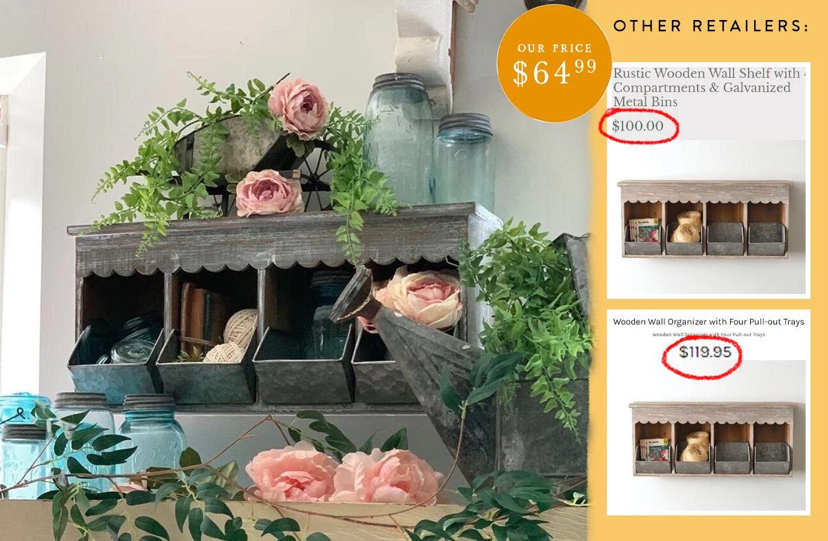 Wooden Wall Cubby with Pull-out Trays