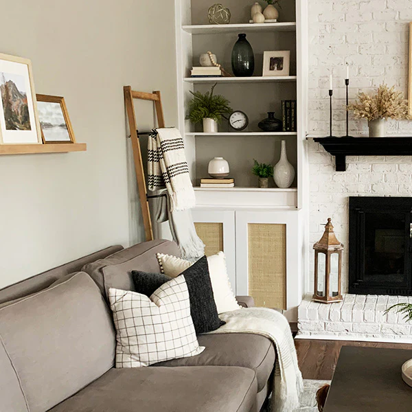 71 Inch Wood and Metal Wall Rack