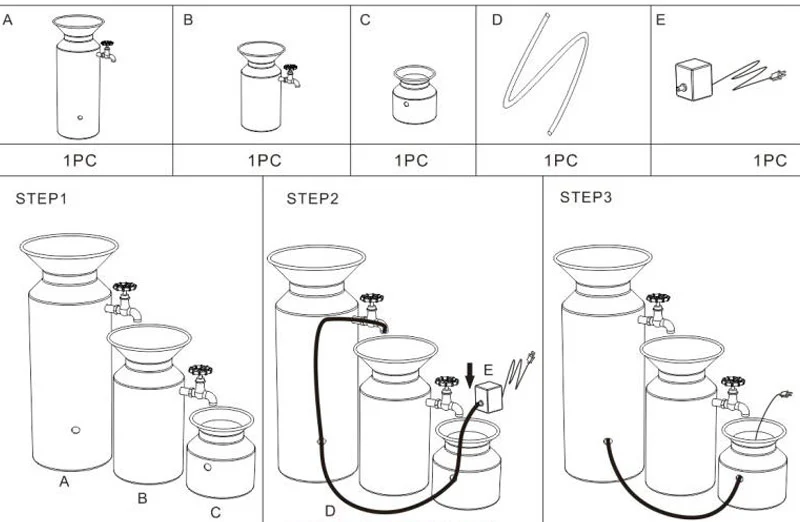Galvanized Milk Jug Water Fountain